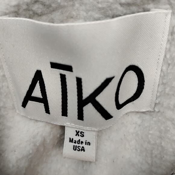 AIKO Galileo Marble Sweatshirt Size XS Gray Crewneck Long Sleeve - Picture 6 of 6